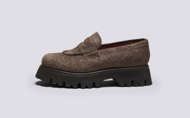 Grenson Hattie | Womens Loafers In Brown Suede