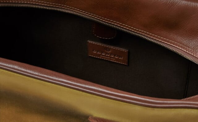 Grenson Holdall In Khaki Canvas
