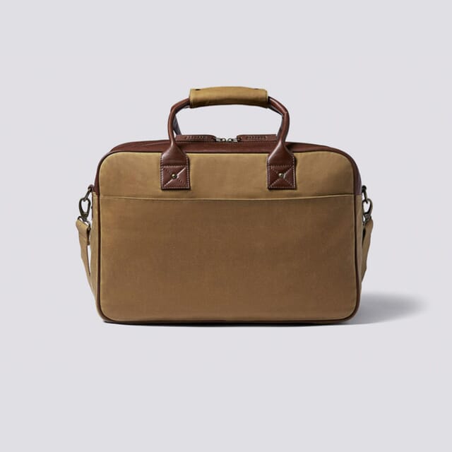 Grenson Holdall In Khaki Canvas