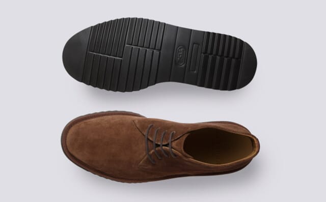 Grenson Keats | Mens Chukka Boots In Toffee Suede
