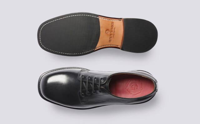 Grenson Kennedy | Mens Derby Shoes In Black Leather