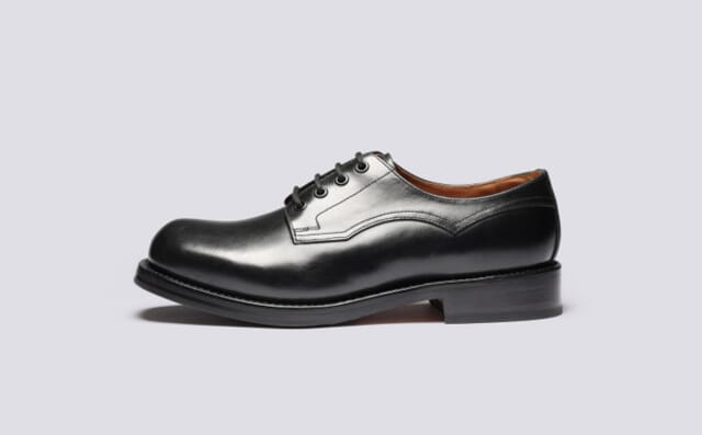 Grenson Kennedy | Mens Derby Shoes In Black Leather