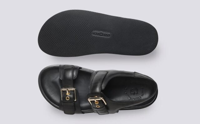 Grenson Leisel | Womens Sandals In Black Leather