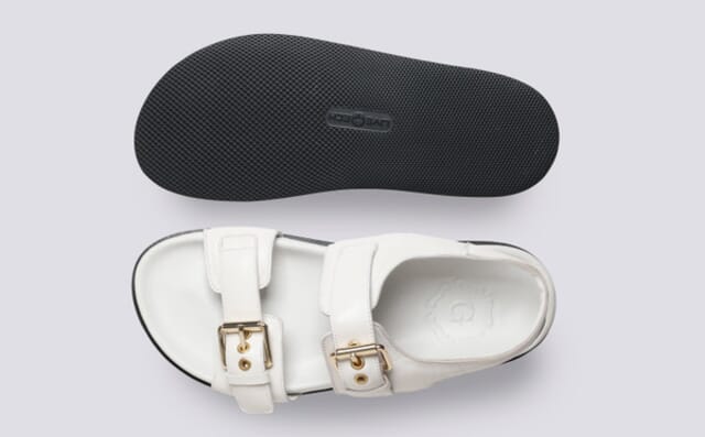 Grenson Leisel | Womens Sandals In White Leather