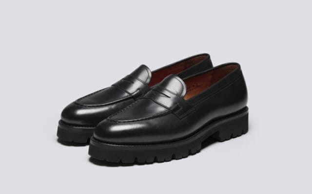 grenson Lloyd | Mens Loafers in Black Leather
