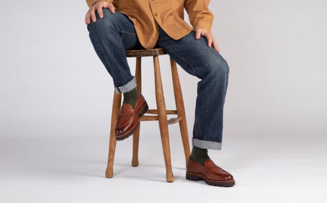 Grenson Lloyd | Mens Loafers In Tan Country Grain