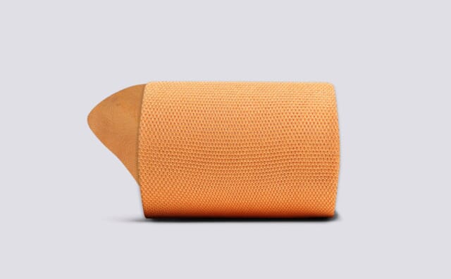 Grenson Mens Applique Sock | Mustard Cotton