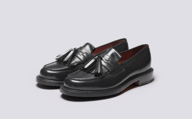 grenson Morven | Mens Loafers in Black Leather