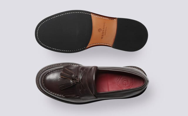 Grenson Morven | Mens Loafers In Dark Brown Leather