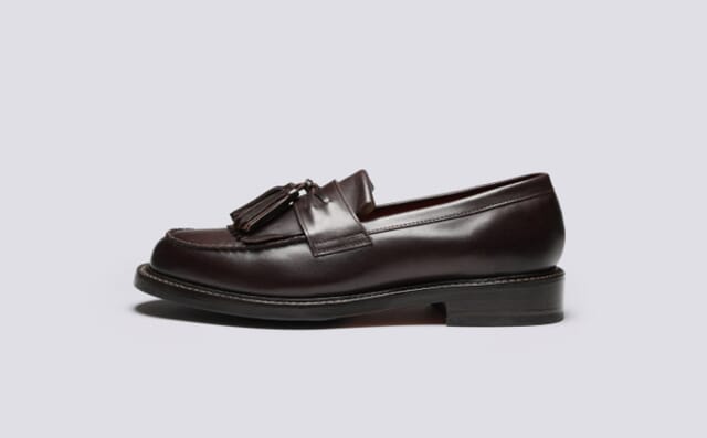 Grenson Morven | Mens Loafers In Dark Brown Leather