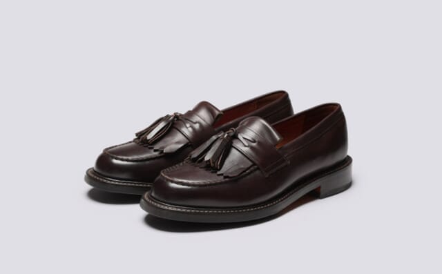 grenson Morven | Mens Loafers in Dark Brown Leather