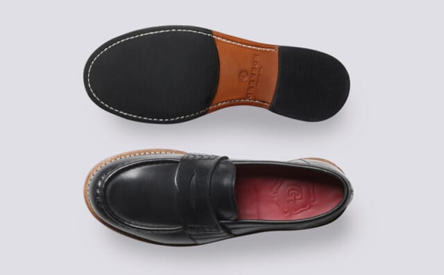 Grenson Natalie | Womens Loafers In Black Leather