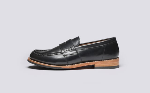 Grenson Natalie | Womens Loafers In Black Leather