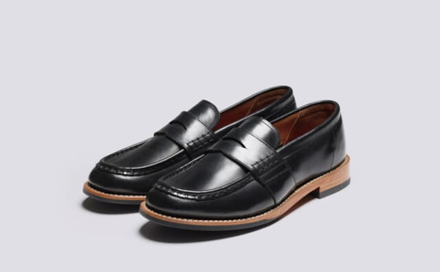 grenson Natalie | Womens Loafers in Black Leather