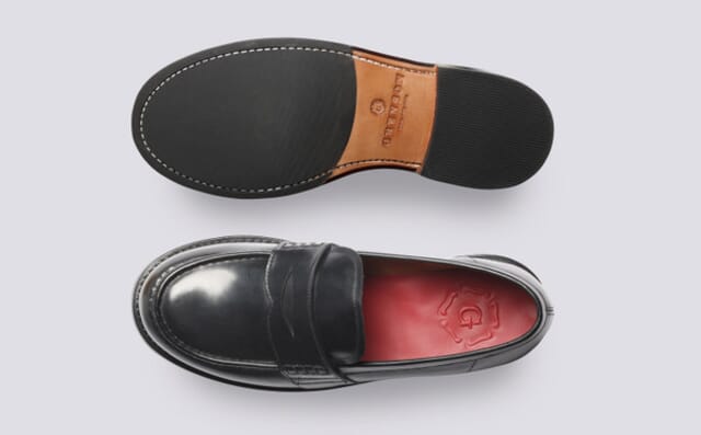 Grenson Nate | Mens Loafers In Black Leather