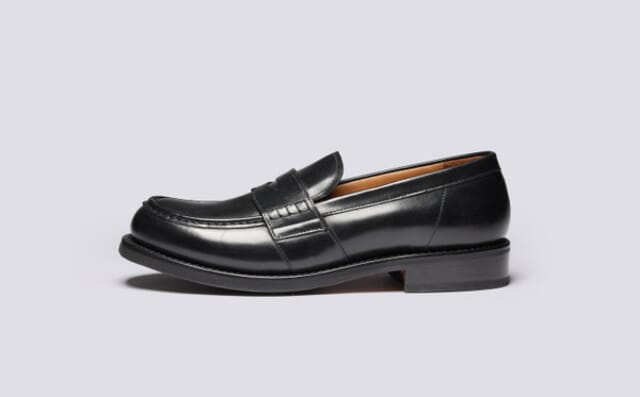 Grenson Nate | Mens Loafers In Black Leather