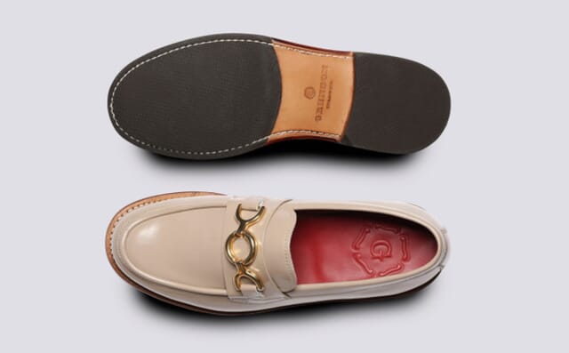 Grenson Nina | Womens Loafers In Pink Gloss Leather