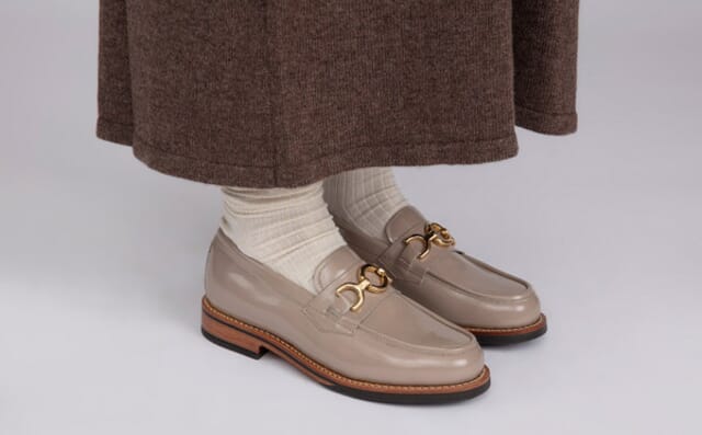 Grenson Nina | Womens Loafers In Pink Gloss Leather