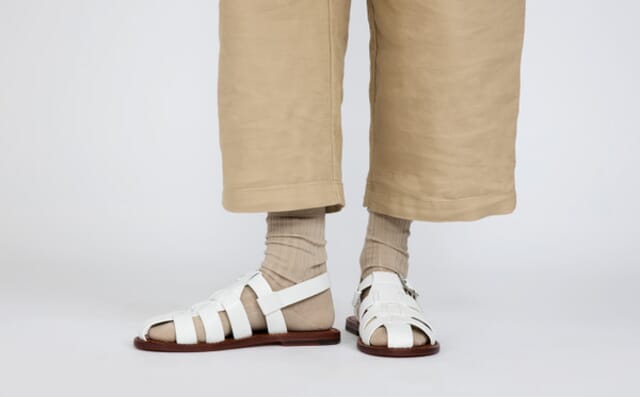 Grenson Queenie | Womens Sandals In White Leather