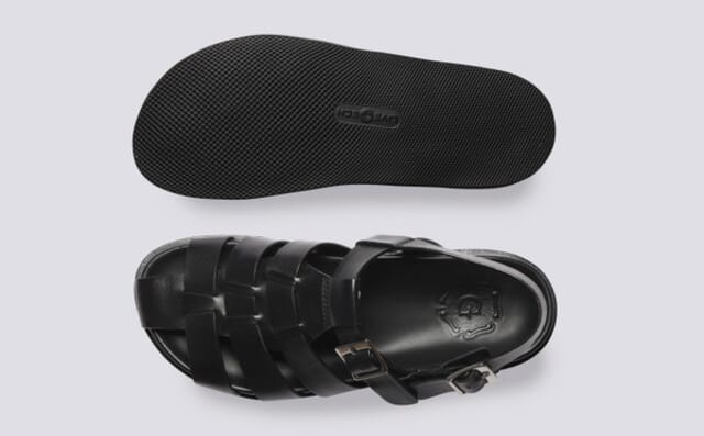 Grenson Quinton | Mens Sandals In Black Leather