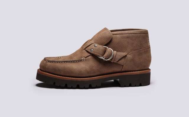 Grenson Ramsey | Mens Boots In Brown Nubuck Grain