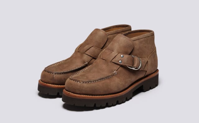 grenson Ramsey | Mens Boots in Brown Nubuck Grain