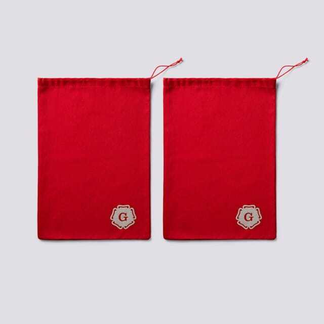 Grenson Red Cotton Boot Bags Shoes