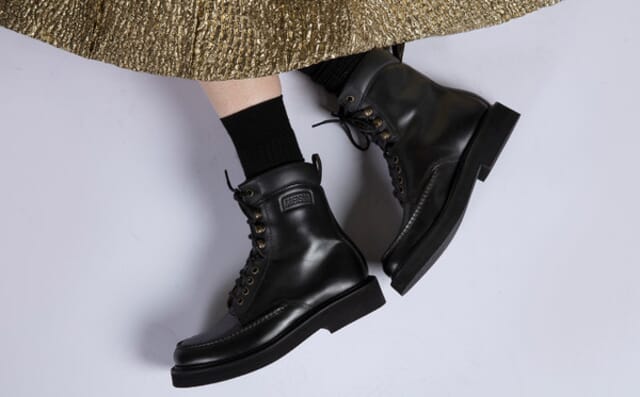 Grenson Rhoda | Womens Derby Boots In Black Leather