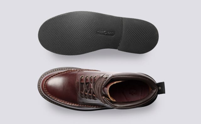 Grenson Rhoda | Womens Derby Boots In Brown Leather