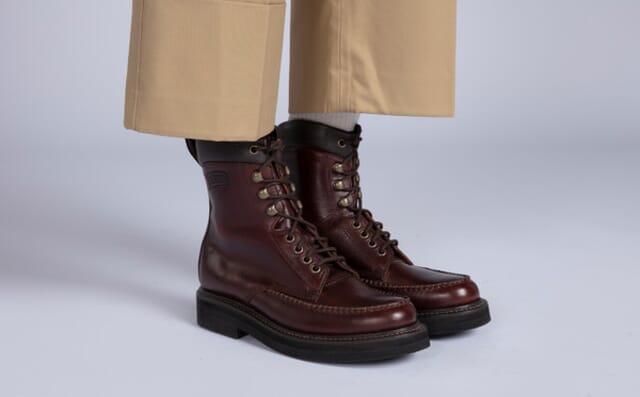 Grenson Rhoda | Womens Derby Boots In Brown Leather