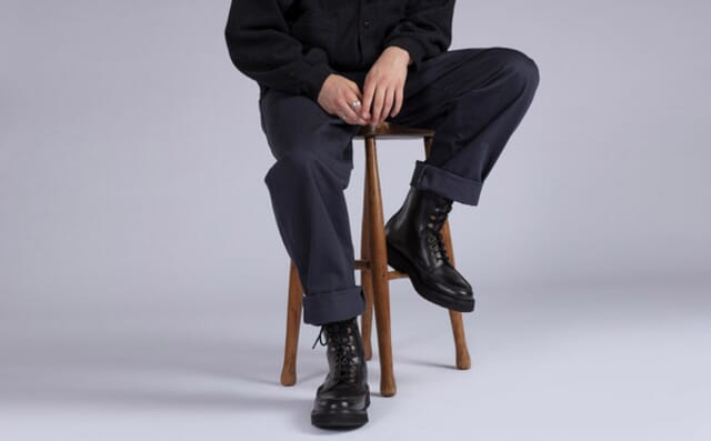 Grenson Roddy | Mens Derby Boots In Black Leather