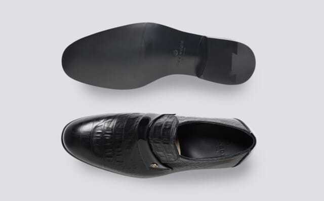 Grenson Shoe 13 | Mens Slip On Loafers In Black