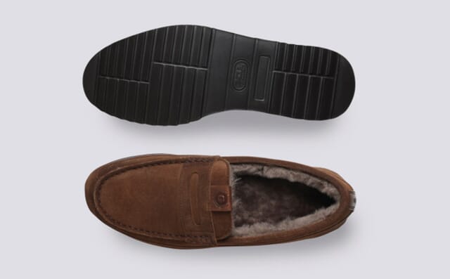 Grenson Slone 2 | Womens Slippers In Brown Suede
