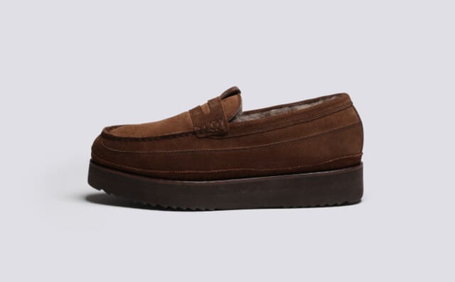 Grenson Slone 2 | Womens Slippers In Brown Suede