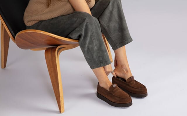 Grenson Slone 2 | Womens Slippers In Brown Suede