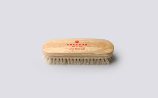 grenson Small Horsehair Shoe Brush