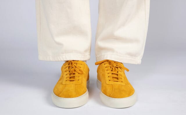 Grenson Sneaker 1 | Mens Sneakers In Mustard Suede