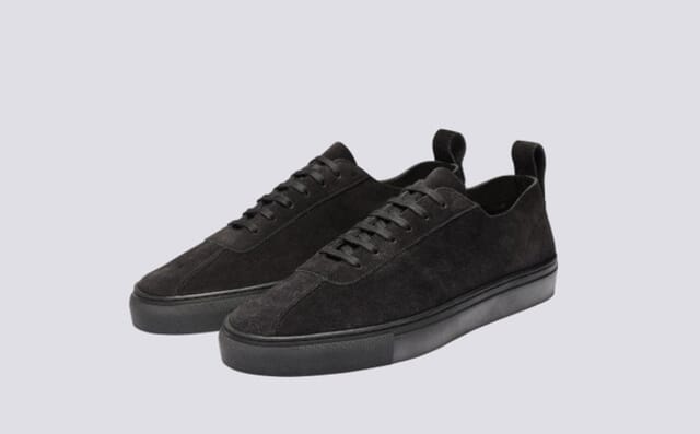grenson Sneaker 1 U | Mens Sneakers in Black Suede