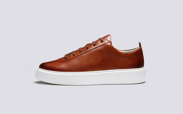 Grenson Sneaker 30 | Mens Sneakers In Tan Leather