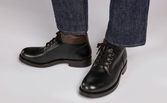 Grenson Ted | Mens Boots In Black Pull Up Leather
