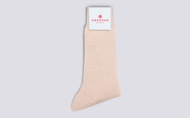 grenson Womens Alpaca Sock | Cream Wool