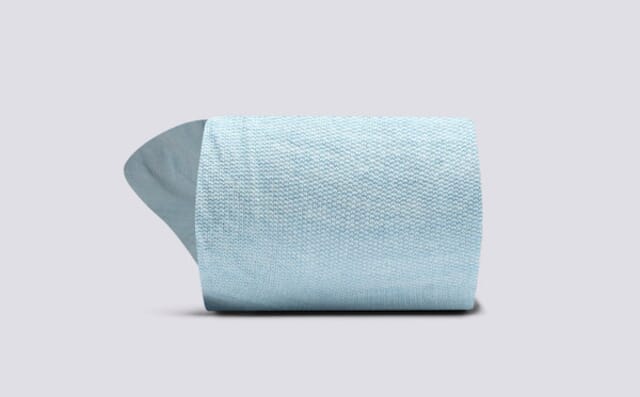 Grenson Womens Sock | Pale Blue Wool Mix