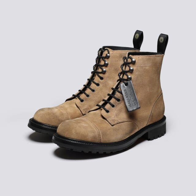 Grenson Grenson X Belstaff 2 | Mens Boots In Beige Suede