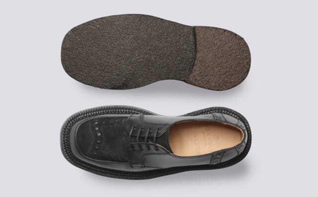 Grenson Grenson X Yuketen | Mens Creeper In Black With Triple Welt