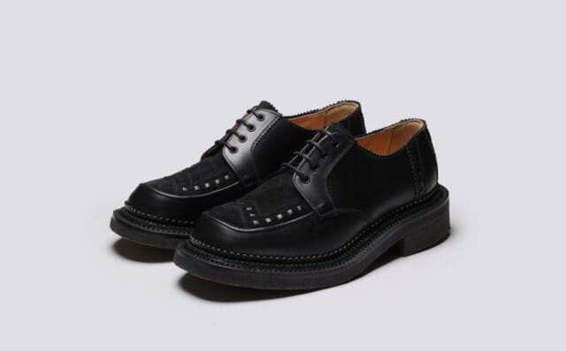 grenson Grenson x Yuketen | Mens Creeper in Black with Triple Welt