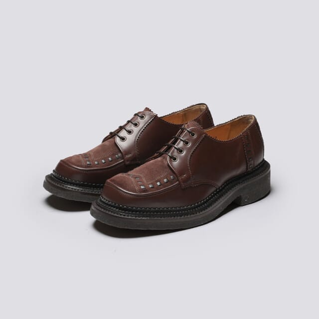 Grenson Grenson X Yuketen | Mens Creeper In Brown With Triple Welt