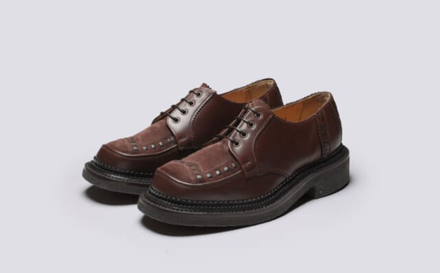 grenson Grenson x Yuketen | Mens Creeper in Brown with Triple Welt