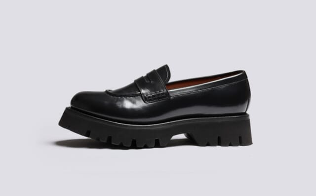 Grenson Hattie | Loafers For Women In Black Colorado Leather