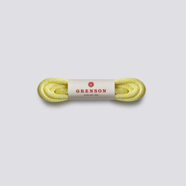 Grenson Hiking Shoe Laces | Yellow Cotton And Nylon Blend Laces