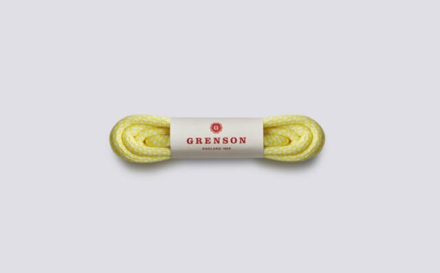 grenson Hiking Shoe Laces | Yellow Cotton and Nylon Blend Laces